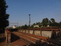 2. železniční most přes Svratku v Brně, pohled shora.