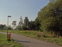 Cyklostezka podél pravého břehu Svratky ve Štěpánovicích.